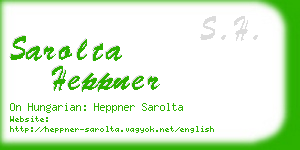 sarolta heppner business card